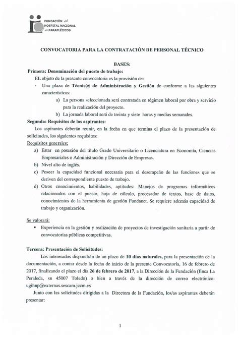 PDF HOSPITAL NACIONAL u PARAPLÉJICOS Solicitud de admisión según