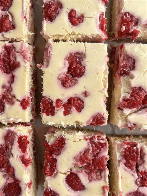 Healthy Raspberry Cheesecake Bars Eliya Eats