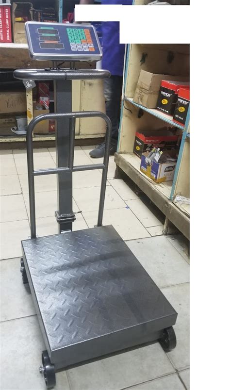 Industrial Platform Scale With Wheels Floor Scale Weighing Scale Led