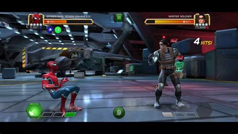 Mcoc Realm Of Legends Spidey Stark Vs Winter Soldier Youtube