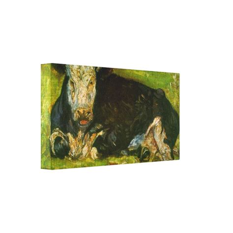 Lying Cow by Vincent van Gogh Canvas Print | Zazzle