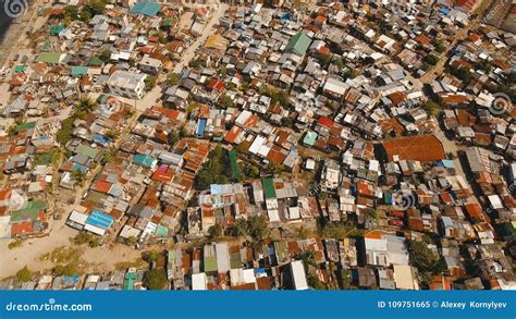 Aerial View Slums of Manila, the Poor District. Philippines, Manila ...