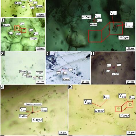 Photomicrographs Of Representative Fluid Inclusions Fluid Influsions