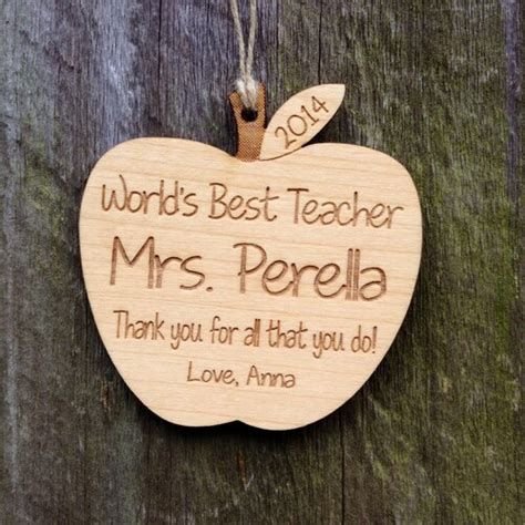 Personalized Teacher Ornament Custom Teacher Ornament Etsy