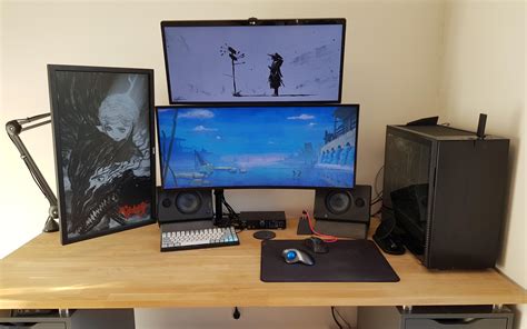 Just Moved My Setup Gotta Love The Stacked Ultrawide R