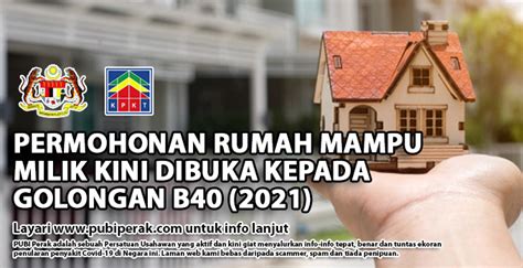 Permohonan Rumah Mampu Milik Kini Dibuka Kepada Golongan B40 2021 Info