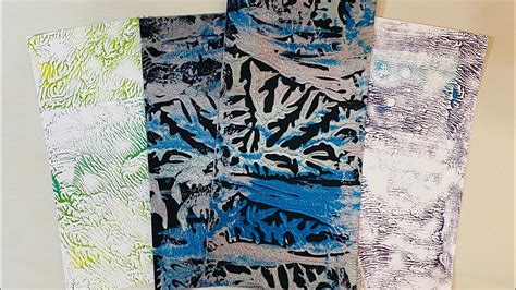 Dendritic Monoprinting Experiments A Month Of Fun Mixed Media