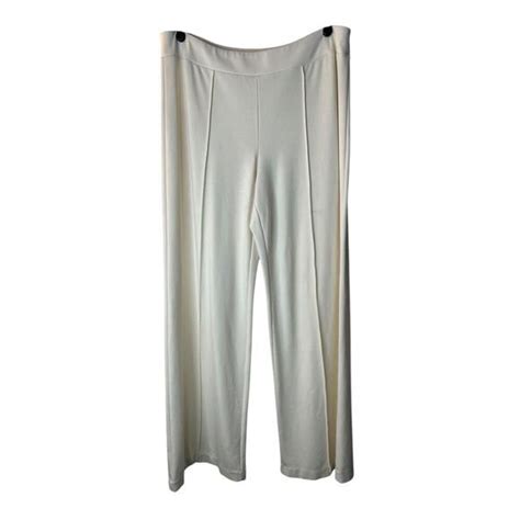 Cato Pants Jumpsuits Cato Cest 946 Pants Womens Size L Nude Neutral Wide Leg High Waisted