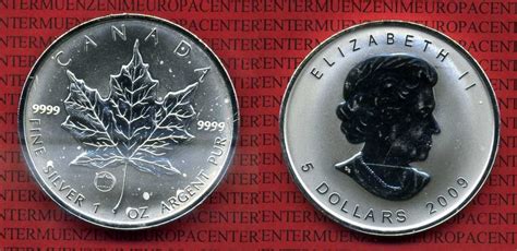 Dollars Silberm Nze Maple Leaf Kanada Unze Maple Leaf