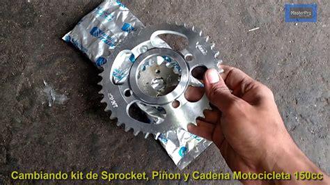 Kit De Sprocket Pi On Y Cadena Motocicleta Cc Youtube