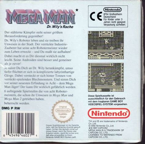 Mega Man Dr Wily S Revenge Box Shot For Game Boy Gamefaqs