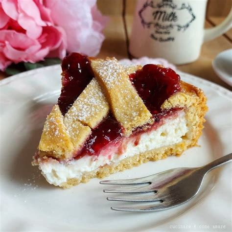 TORTA CROSTATA MASCARPONE E MARMELLATA Dolce Ripieno Cremoso Cucinare