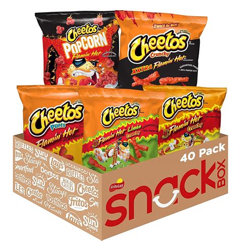 Cheetos Flamin Hot Variety Pack 40 Count Yaxa Guatemala