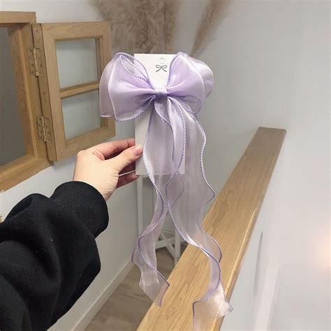 Jual Jepit Rambut Pita Ribbon Chiffon Korea Korean Hairclip Hairpin