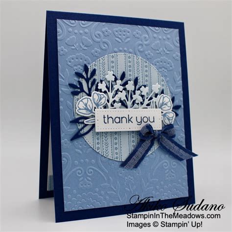 Stampin Up Timeless Arrangements Thank You Card Stampin In The Meadows