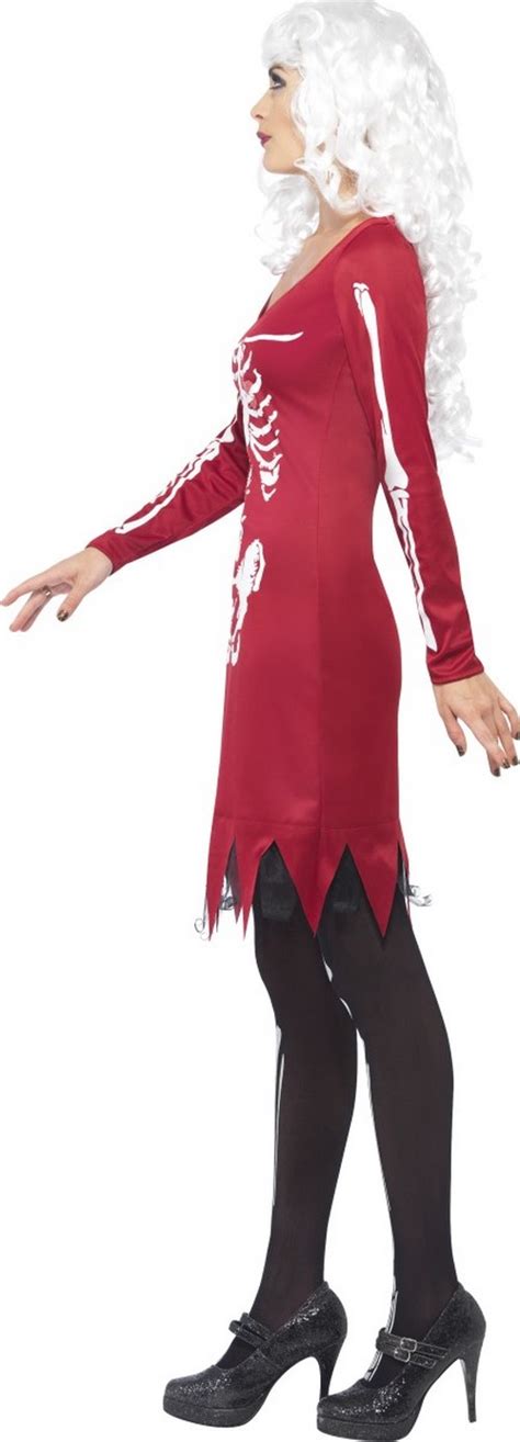 D Guisement Squelette Rouge Femme Halloween Deguise Toi Achat De