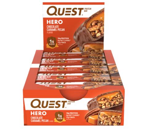 Quest HERO Chocolate Caramel Pecan Protein Bars 10 Ct 2 12 Oz King