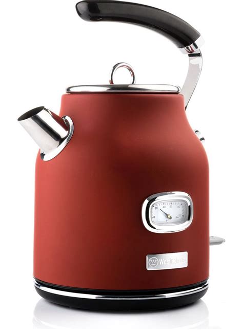 Westinghouse Retro Wasserkocher Toaster 4 Schlitze Rot Kaufen Bei