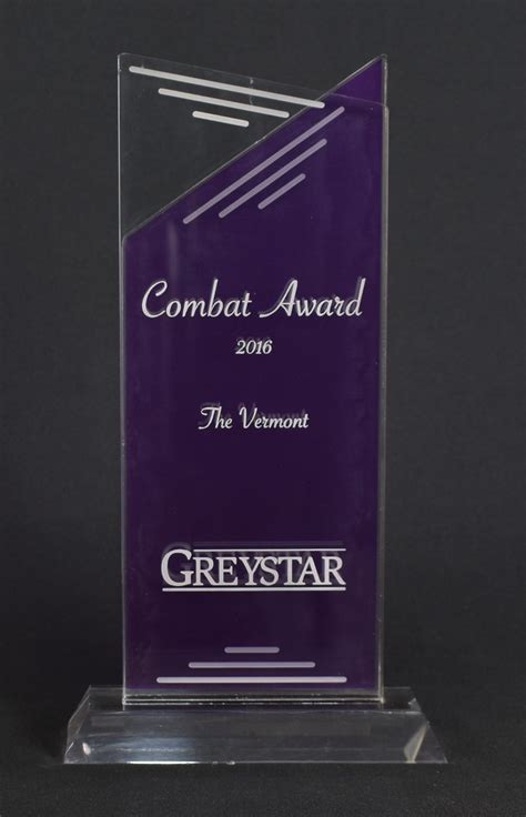 20011 Double Apex Award with Accent - Acrylic Warehouse