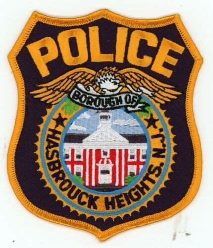 New Jersey Nj Hasbrouck Heights Police Nice Shoulder Patch Sheriff Ebay