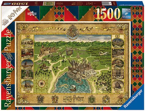 Ravensburger Puzzle Harry Potter Hogwarts Karte 1500Teile Puzzle 1500