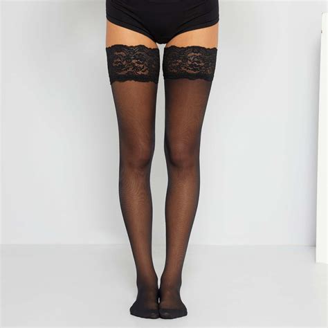 Bas Dim Up Sexy D Lingerie Du S Au Xxl Noir Kiabi