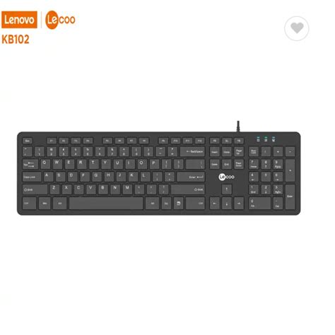 Lecoo Lenovo Kb Wired Keyboard Membrane Key Ergonomic Design