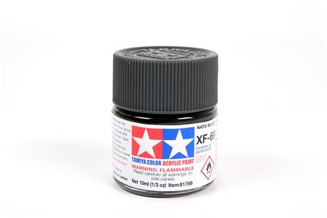 Acrylic Mini Xf 69 Nato Black 10ml 81769 Tamiya