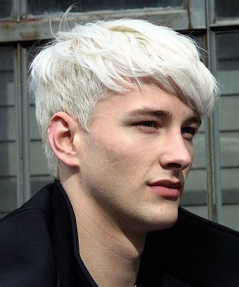 Platinum Silver Hair Men