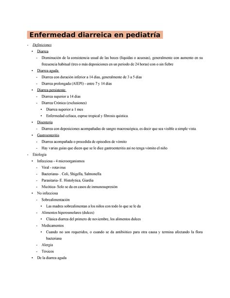 Enfermedad Diarreica En Pediatr A Enfermedad Diarreica En Pediatr A