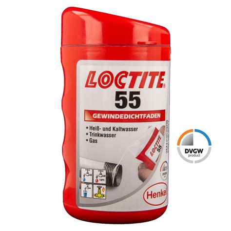 Loctite 55 Gewindedichtfaden 160 m für Heizung Trinkwasser und Ga