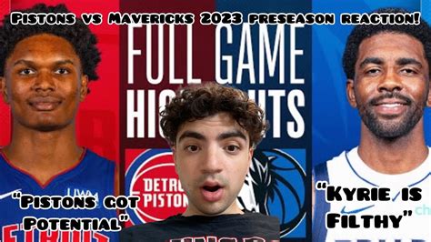 KYRIE FILTHY Detroit Pistons Vs Dallas Mavericks Full Game