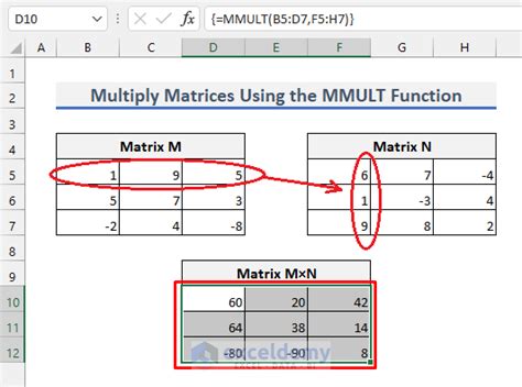 How To Multiply Matrices In Excel 2 Easy Methods Exceldemy