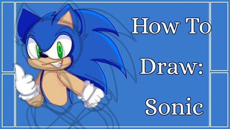 How I draw Sonic! (Art Tutorial) - YouTube