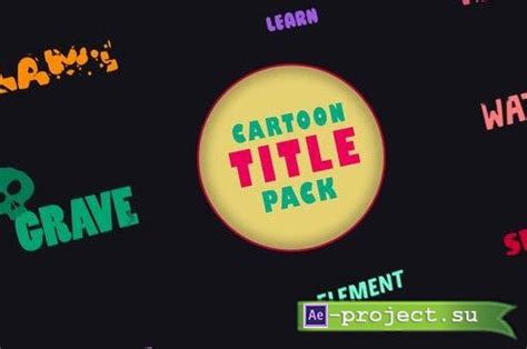 Videohive Lovely Cartoon Titles Pack 39340232 Project For After