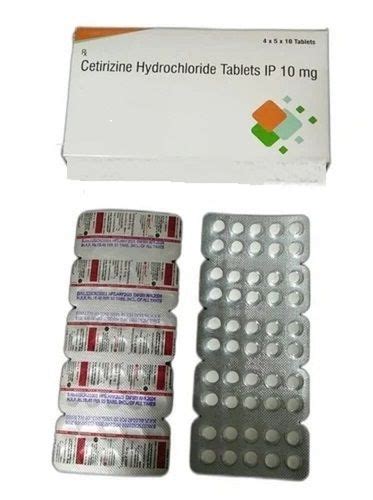 Mg Common Medicine Cetirizine Hydrochloride Tablets For Various