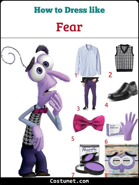 Fear Costume from Inside Out for Halloween