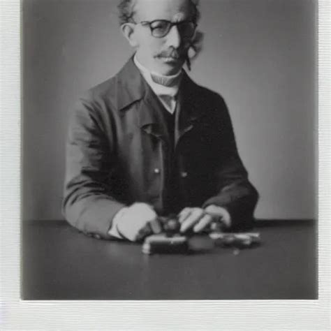 Old Polaroid Depicting A Scientist From The 1 9 Th Stable Diffusion