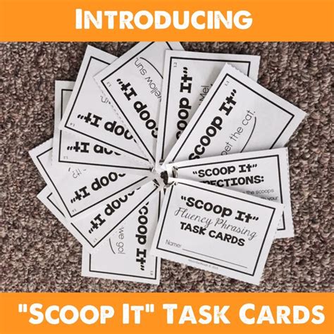 Scoop It Set Fluency Phrasing Task Cards Google Classroom