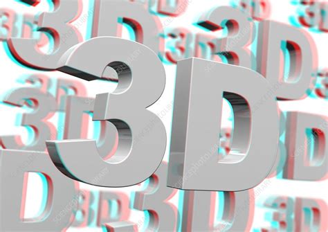 Stereoscopic 3d Artwork Stock Image C0121979 Science Photo Library