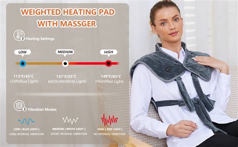 Vofuoti Cordless Heating Pad For Neck And Shoulders Weighted Heating