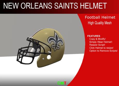 Second Life Marketplace - New Orleans Saints Helmet