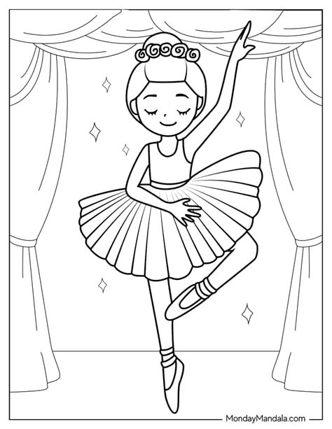 20 Ballerina Coloring Pages Free PDF Printables