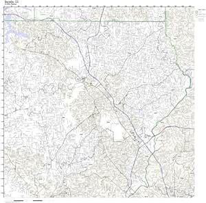 Marietta, GA ZIP Code Map Laminated : Amazon.ca: Office Products