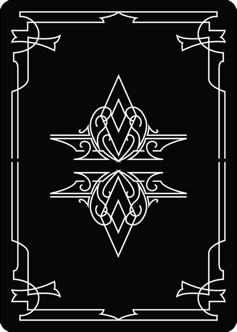 elegant free playing card back vector fo... | Magipik Free Vector