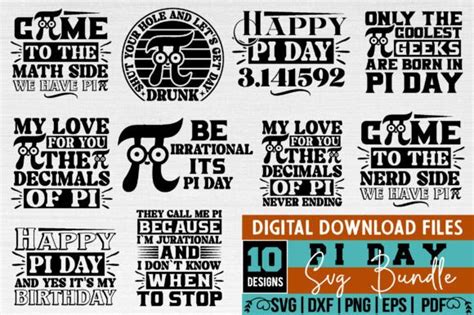 Pi Day Svg Bundle Graphic By Binasvgbundle Creative Fabrica