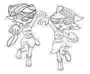 Coloriage Splatoon Squid Sisters Jecolorie