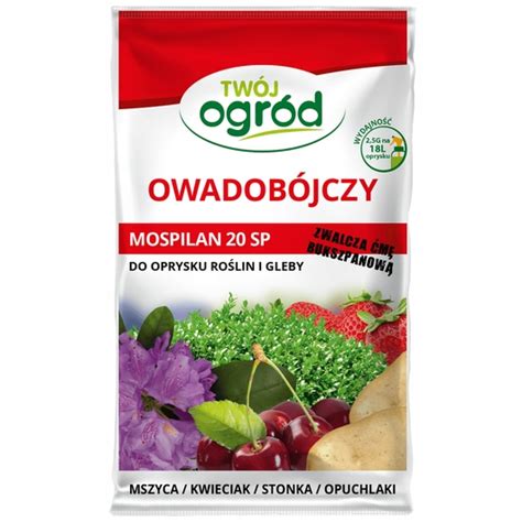 Mospilan 20 SP środek owadobójczy 2 5g Twój Ogród NA ĆMĘ BUKSZPANOWĄ