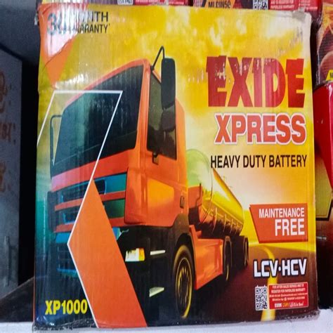 Exide Xpress Heavy Duty Truck Battery Model Name Number XP1000