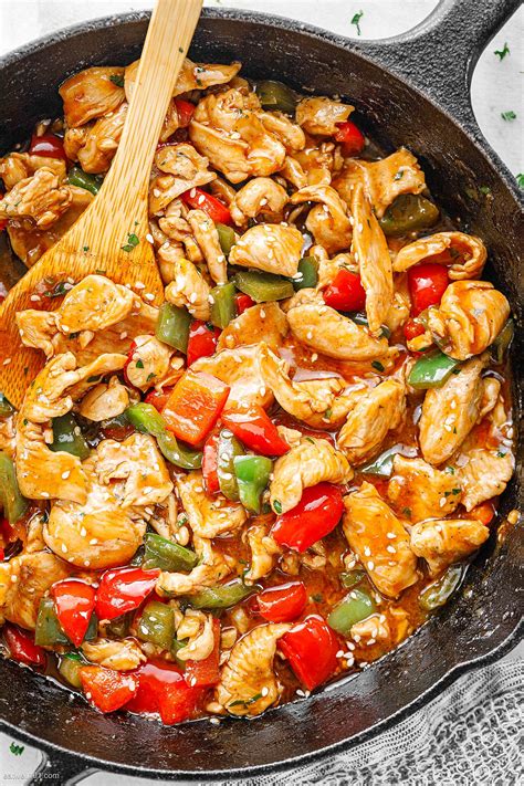 Pepper Chicken Stir Fry Recipe Chicken Stir Fry Recipe With Peppers